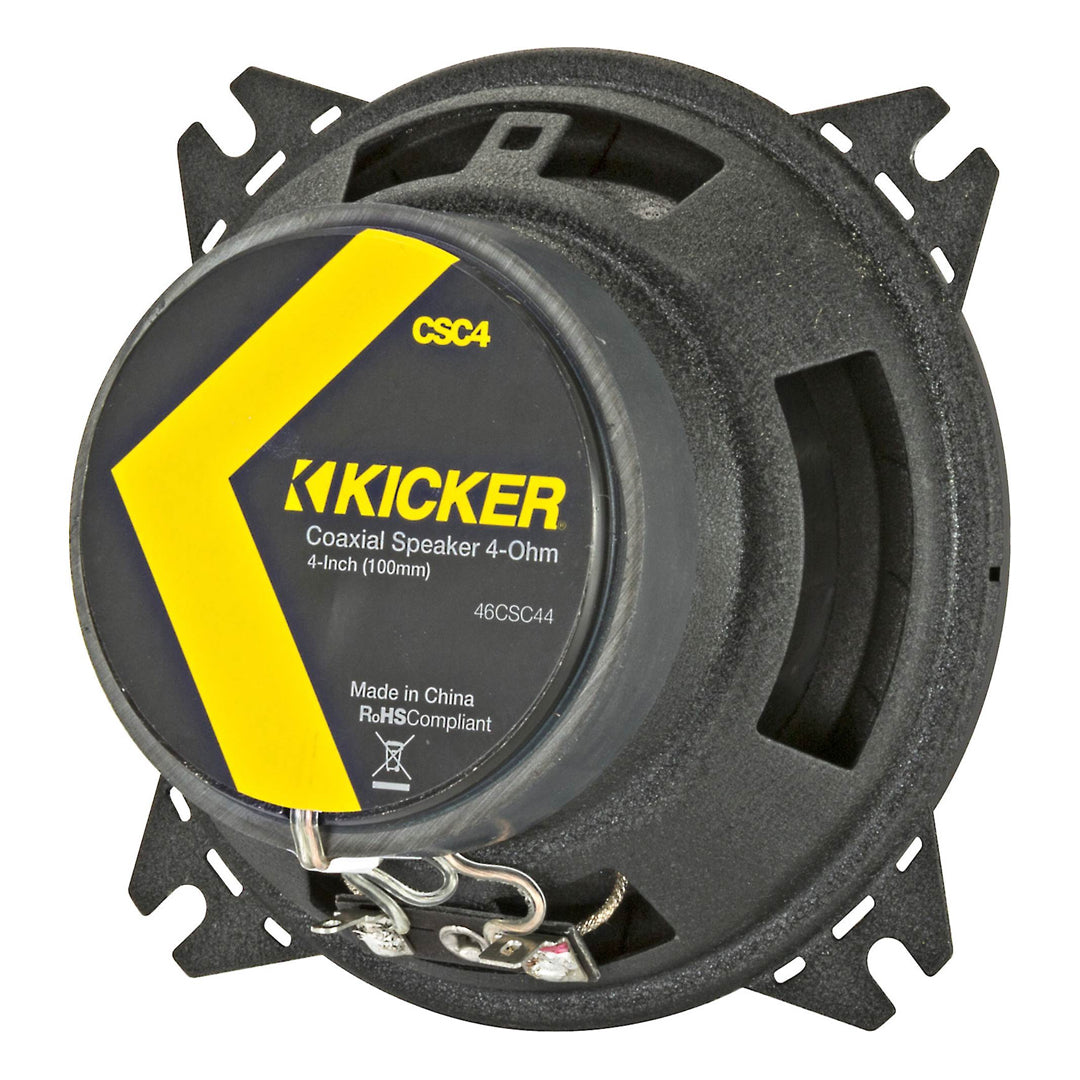 Kicker CSC44, CS Series 4" 2 Way Coaxial Speakers (46CSC44)
