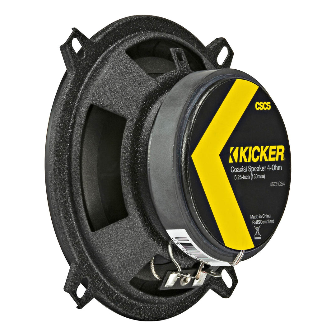 Kicker CSC54, CS Series 5.25" 2 Way Coaxial Car Speakers  (46CSC54)