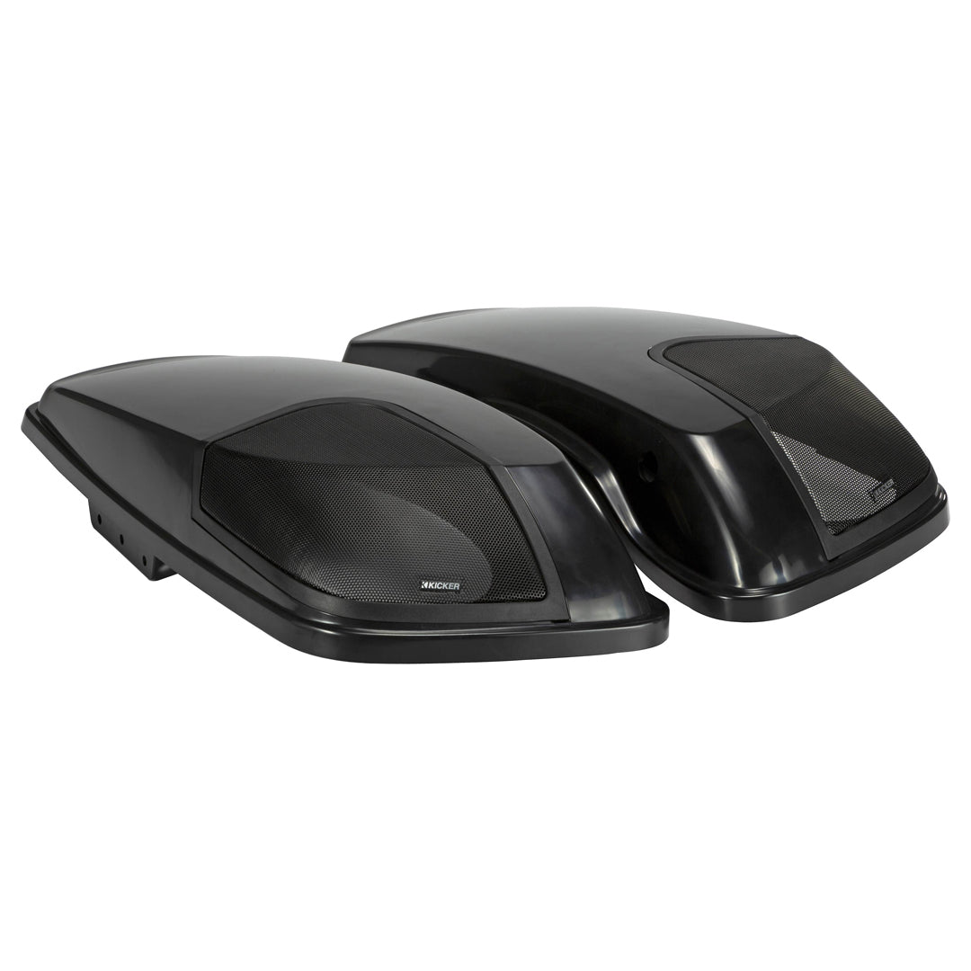 Kicker HDBL69, 2014-Newer Harley Davidson Left and Right Bag Lid kit w/ 6x9 Speakers and Harness (46HDBL69)