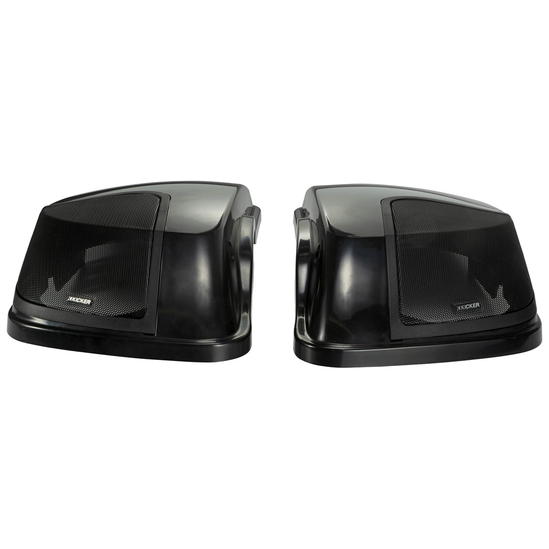 Kicker HDBL69, 2014-Newer Harley Davidson Left and Right Bag Lid kit w/ 6x9 Speakers and Harness (46HDBL69)