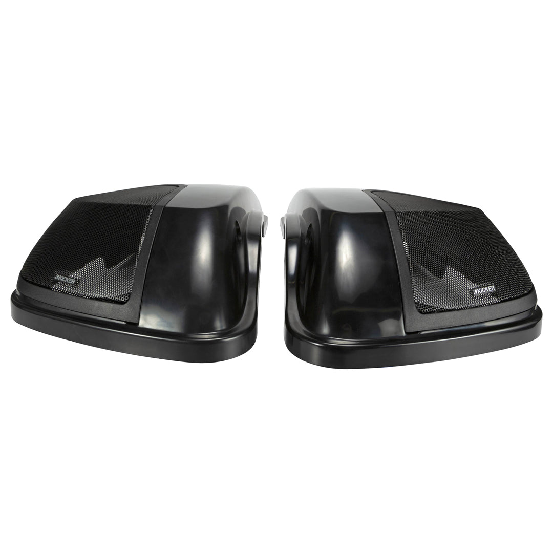 Kicker HDBL69, 2014-Newer Harley Davidson Left and Right Bag Lid kit w/ 6x9 Speakers and Harness (46HDBL69)