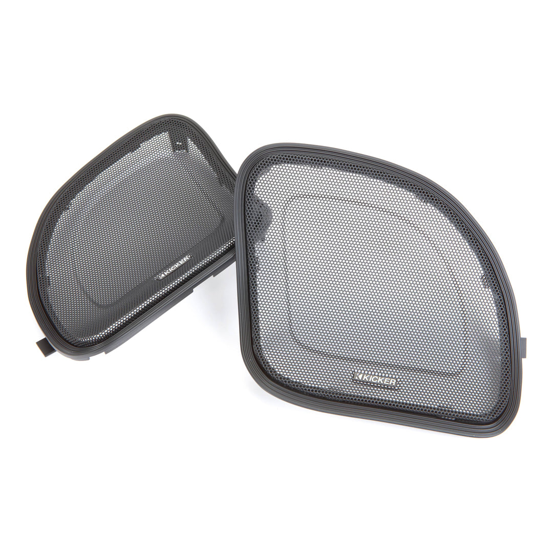 Kicker HDR154, Harley Davidson Audio Kit for Road Glide with Grilles - 2015 and Newer 6.5" Front Speaker (46HDR154)