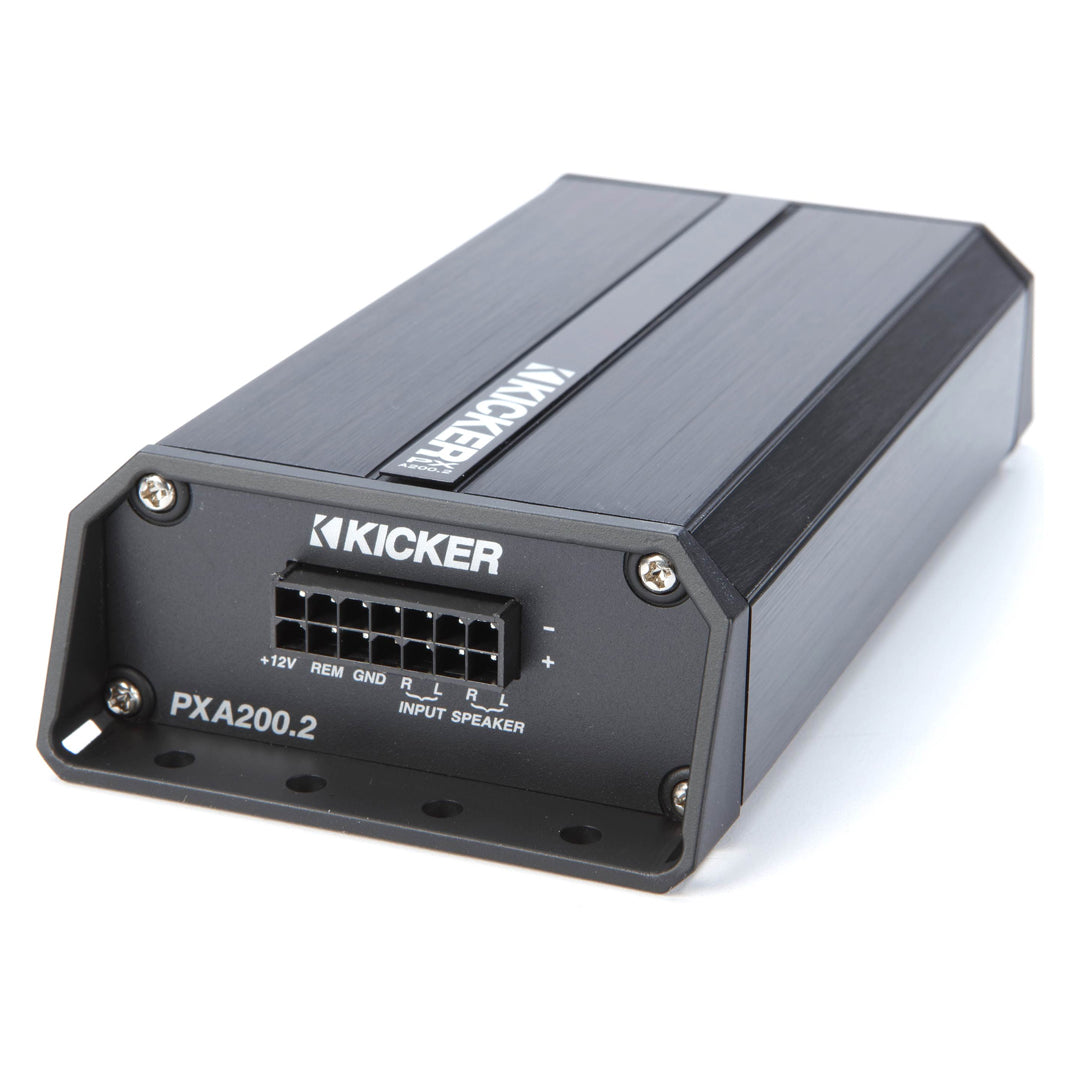 Kicker HDS962, Harley Davidson Audio Kit for Electra Glide, Street Glide, Ultra Glide & Trikes w/ Bat Wing Fairing - 1996-2013 5.25" Front Speaker/Amplifier Upgrade Kit (46HDS962)