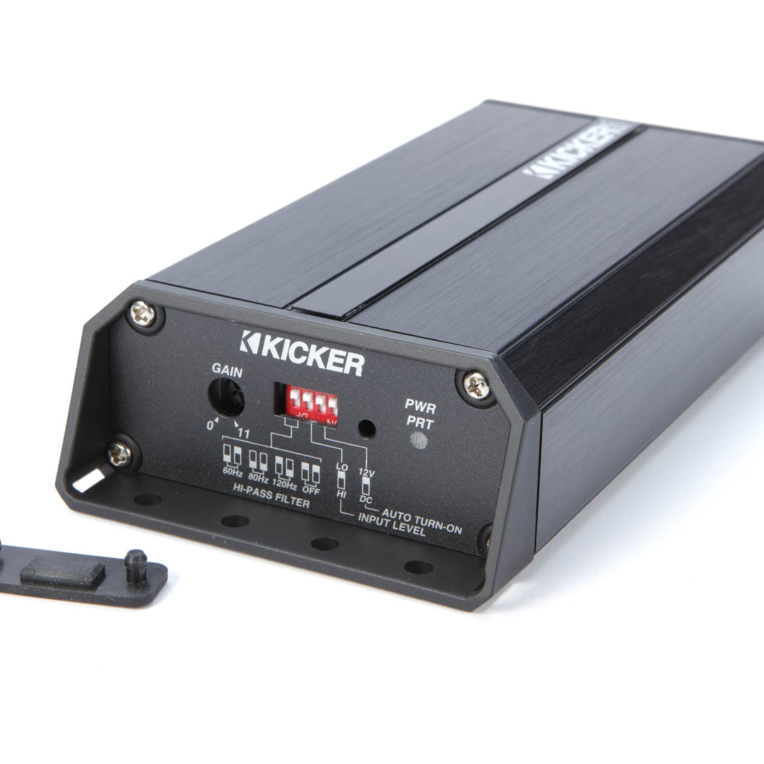 Kicker HDT96, Harley Davidson Audio Kit for Electra Glide, Street Glide, Ultra Glide & Trikes w/ Bat Wing Fairing - 1996-2013 5.25" Rear Speaker/Amplifier Upgrade Kit for Tour Packs w/ Rear Speaker Pods (46HDT96)