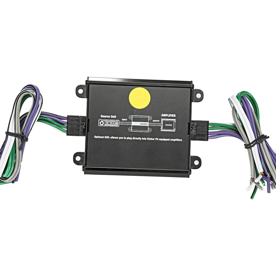 Kicker KISLOAD4, K-Series Interface for Smart Radios 25ohm Load/ 4ch 20v Inputs (46KISLOAD4)