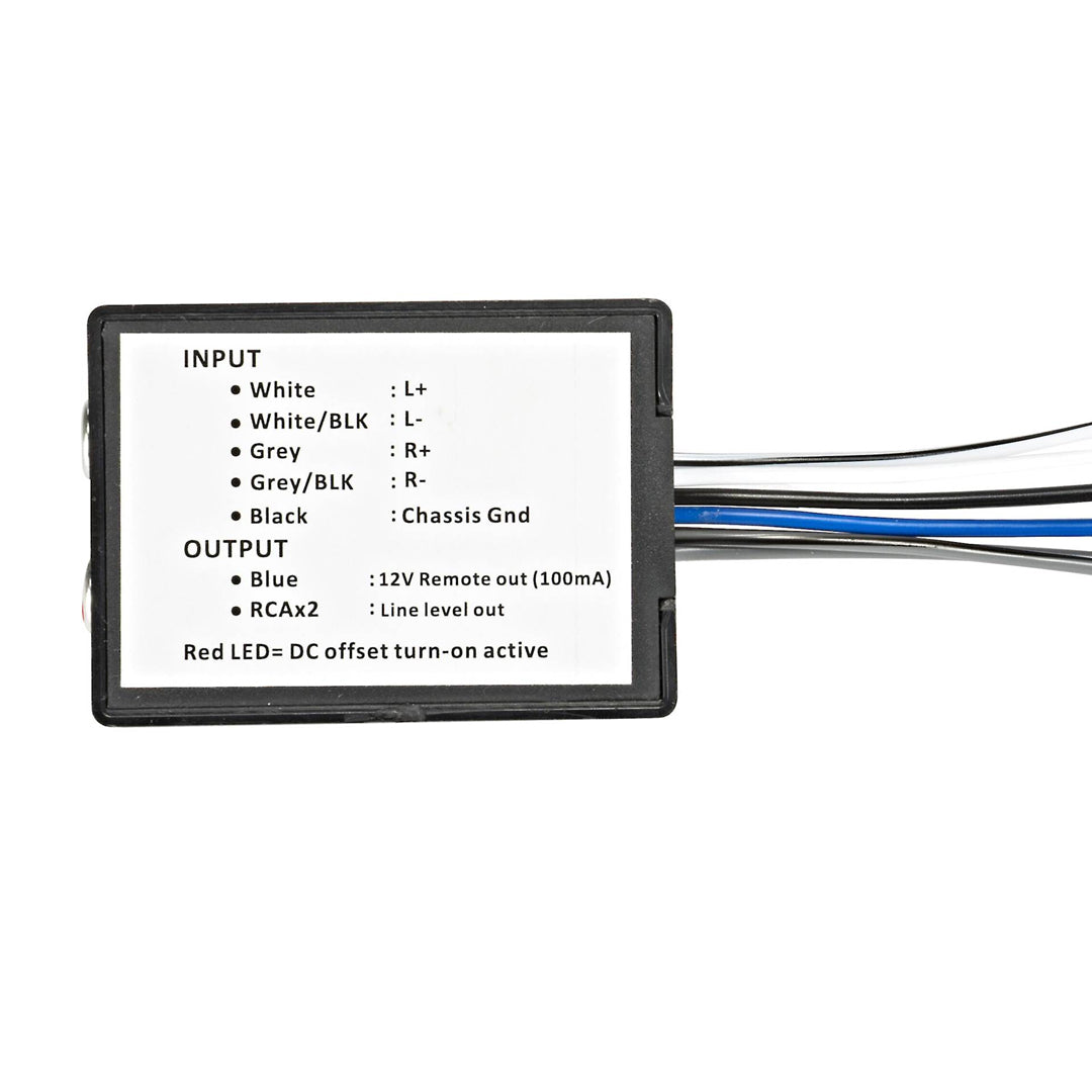 Kicker KISLOC2, 2-channel Speaker to RCA Converter, w/ LOC. w/ 12V Turn On Lead (46KISLOC2)