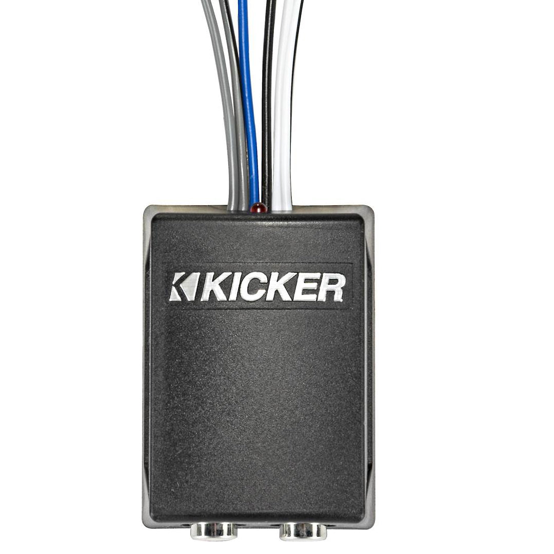 Kicker KISLOC2, 2-channel Speaker to RCA Converter, w/ LOC. w/ 12V Turn On Lead (46KISLOC2)