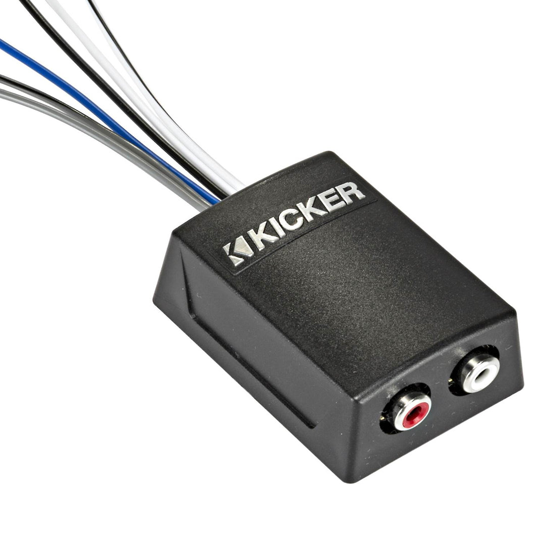 Kicker KISLOC2, 2-channel Speaker to RCA Converter, w/ LOC. w/ 12V Turn On Lead (46KISLOC2)
