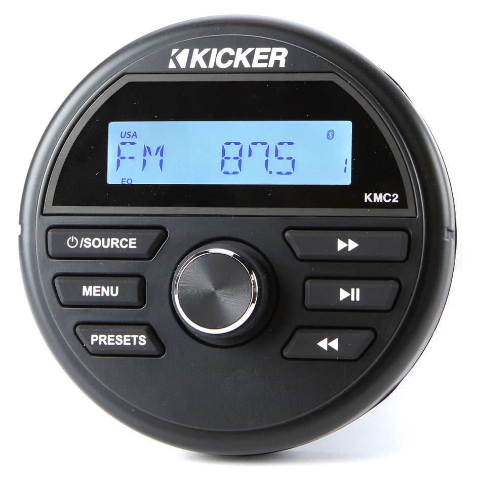 Kicker KMC2, Weather-Resistant All-in-One Media Center w/Bluetooth® (46KMC2)