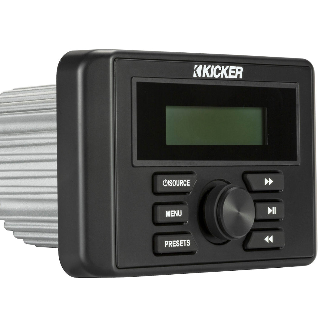Kicker KMC3, Weather-Resistant Square Media Center w/Bluetooth® (46KMC3)