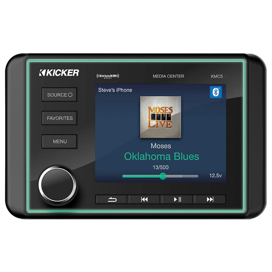 Kicker KMC5, Weather-Resistant All-in-One Media Center w/Bluetooth® (46KMC5)