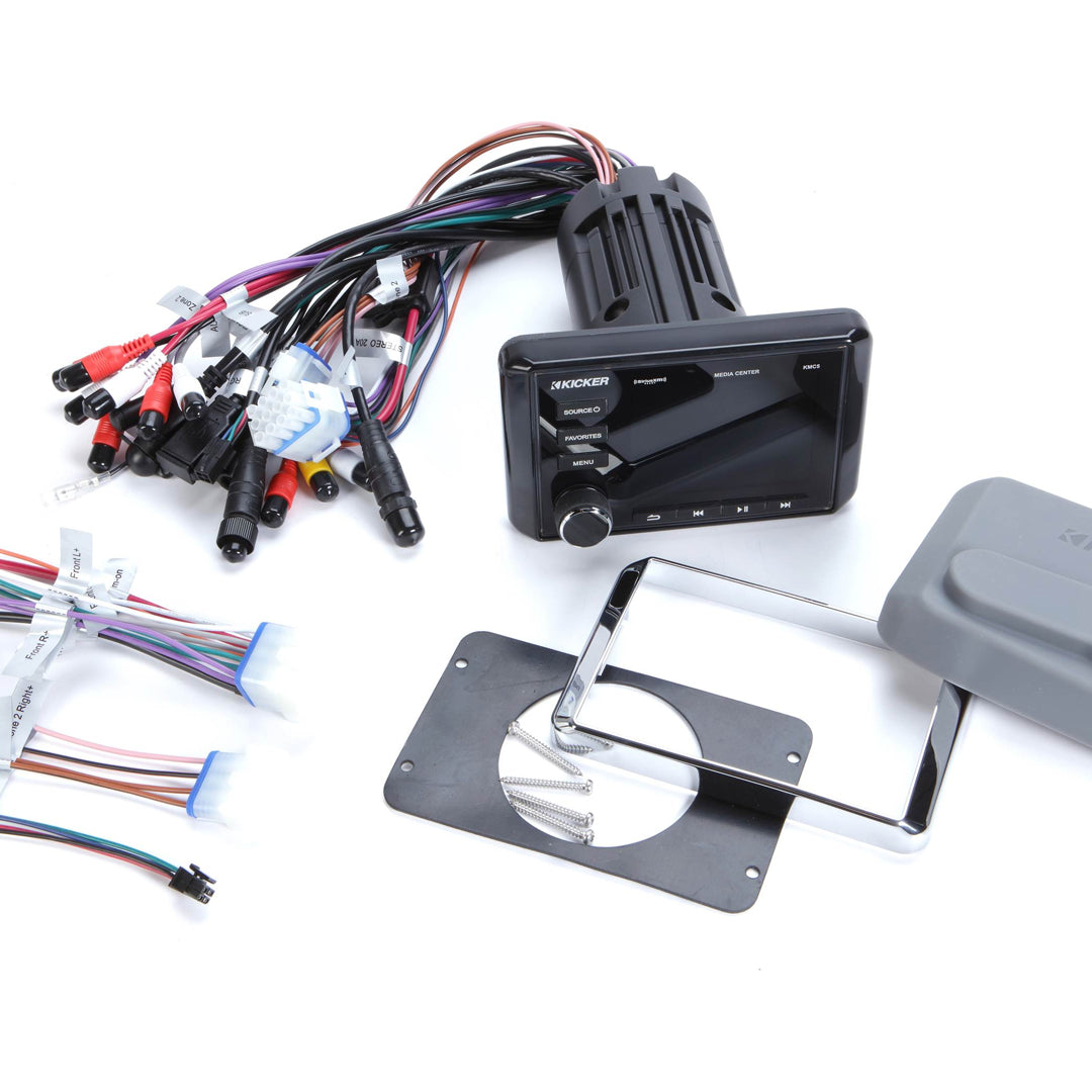 Kicker KMC5, Weather-Resistant All-in-One Media Center w/Bluetooth® (46KMC5)