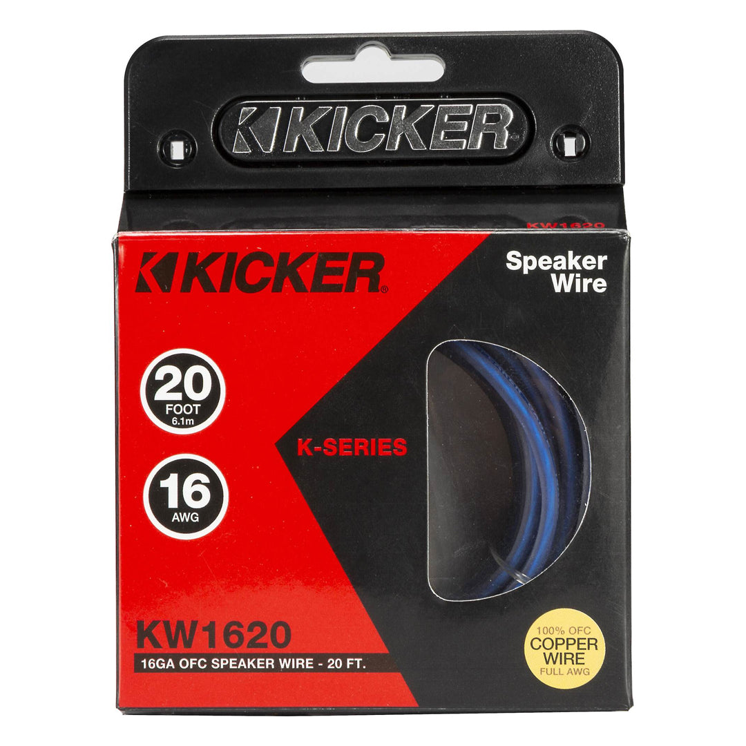 Kicker KW1620, K-Series Speaker Wire, 16ga, 20ft (46KW1620)