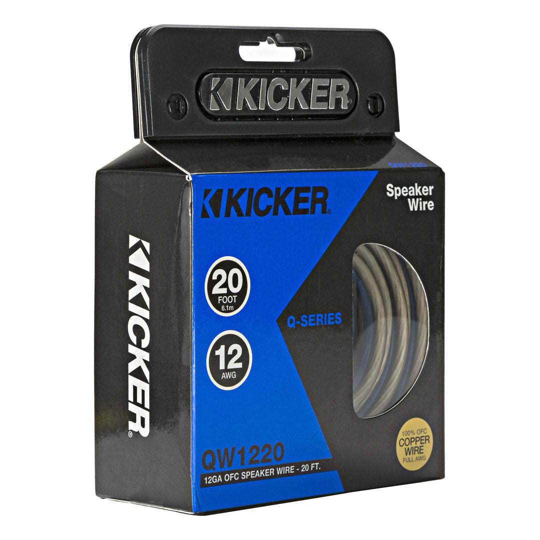 Kicker QW1220, Q-Series Speaker Wire, 12ga, 20ft (46QW1220)