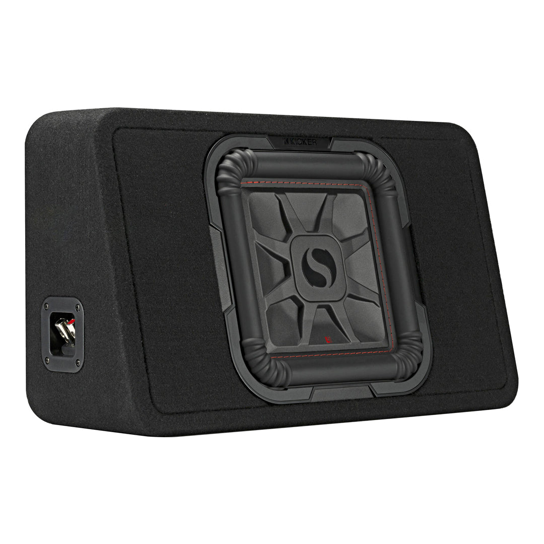 Kicker TL7T104, L7T 10" Solo-Baric Subwoofer in Thin Profile Enclosure, 4-Ohm, 500W (46TL7T104)