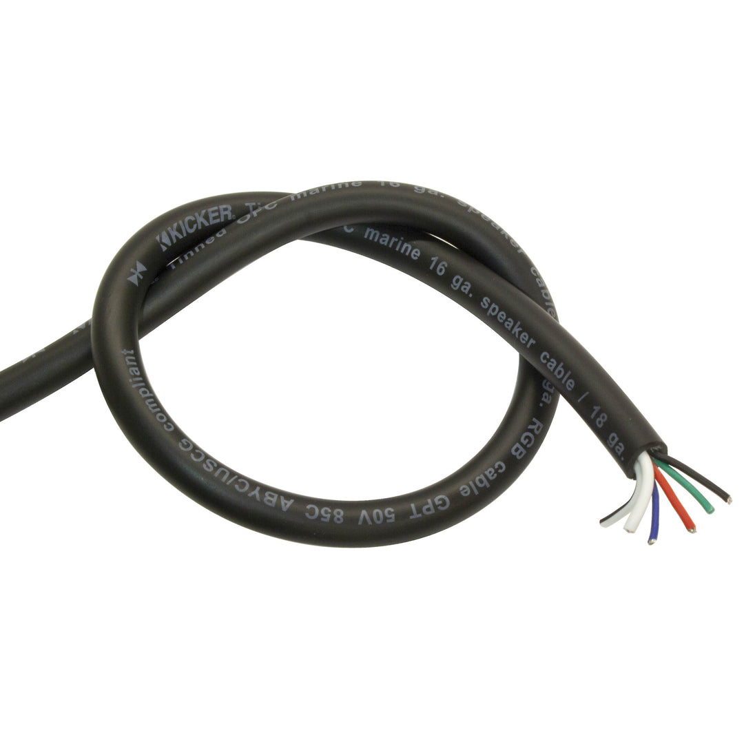 Kicker KMWRGB150, Marine 16 ga Speaker Wire + Marine 18ga RGB Wire, 150ft (46KMWRGB150)