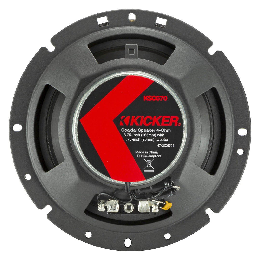 Kicker KSC6704, KS Series 6.75" Coaxial Speakers (47KSC6704)