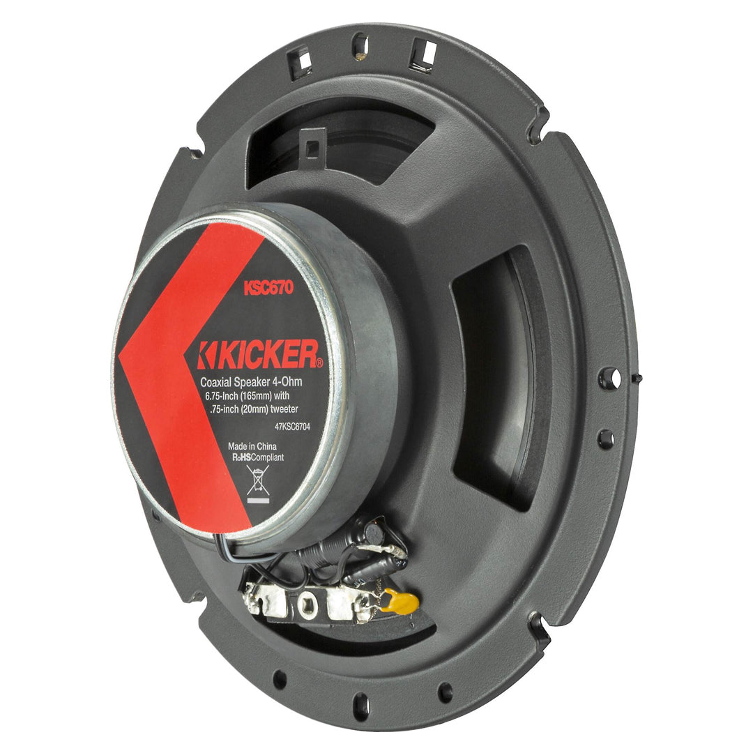 Kicker KSC6704, KS Series 6.75" Coaxial Speakers (47KSC6704)