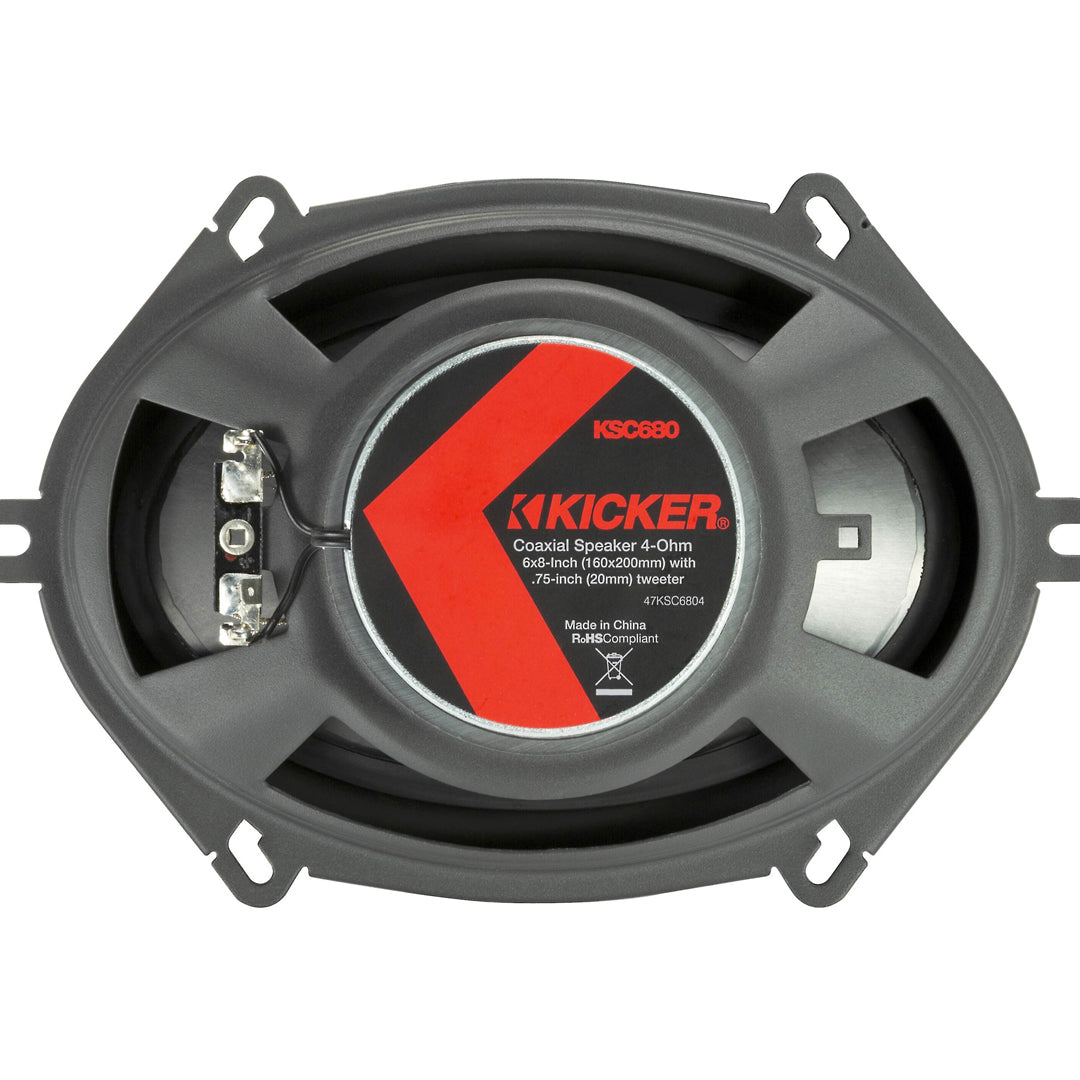 Kicker KSC6804, KS Series 6x8" Coaxial Speakers (47KSC6804)