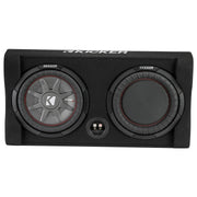 Kicker TRTP102, TRTP 10" Thin Down Firing Subwoofer and Passive Radiator Enclosure, 2-Ohm (47TRTP102)