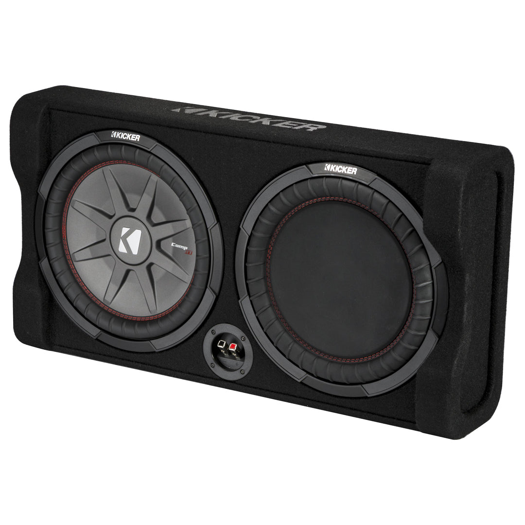 Kicker TRTP122, TRTP 12"Thin Down Firing Subwoofer and Passive Radiator Enclosure, 2-Ohm (47TRTP122)