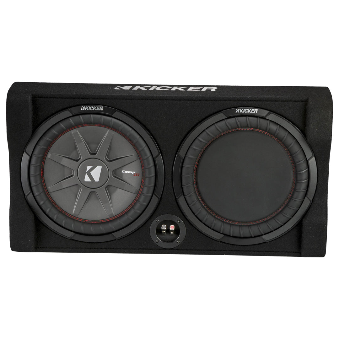 Kicker TRTP122, TRTP 12"Thin Down Firing Subwoofer and Passive Radiator Enclosure, 2-Ohm (47TRTP122)