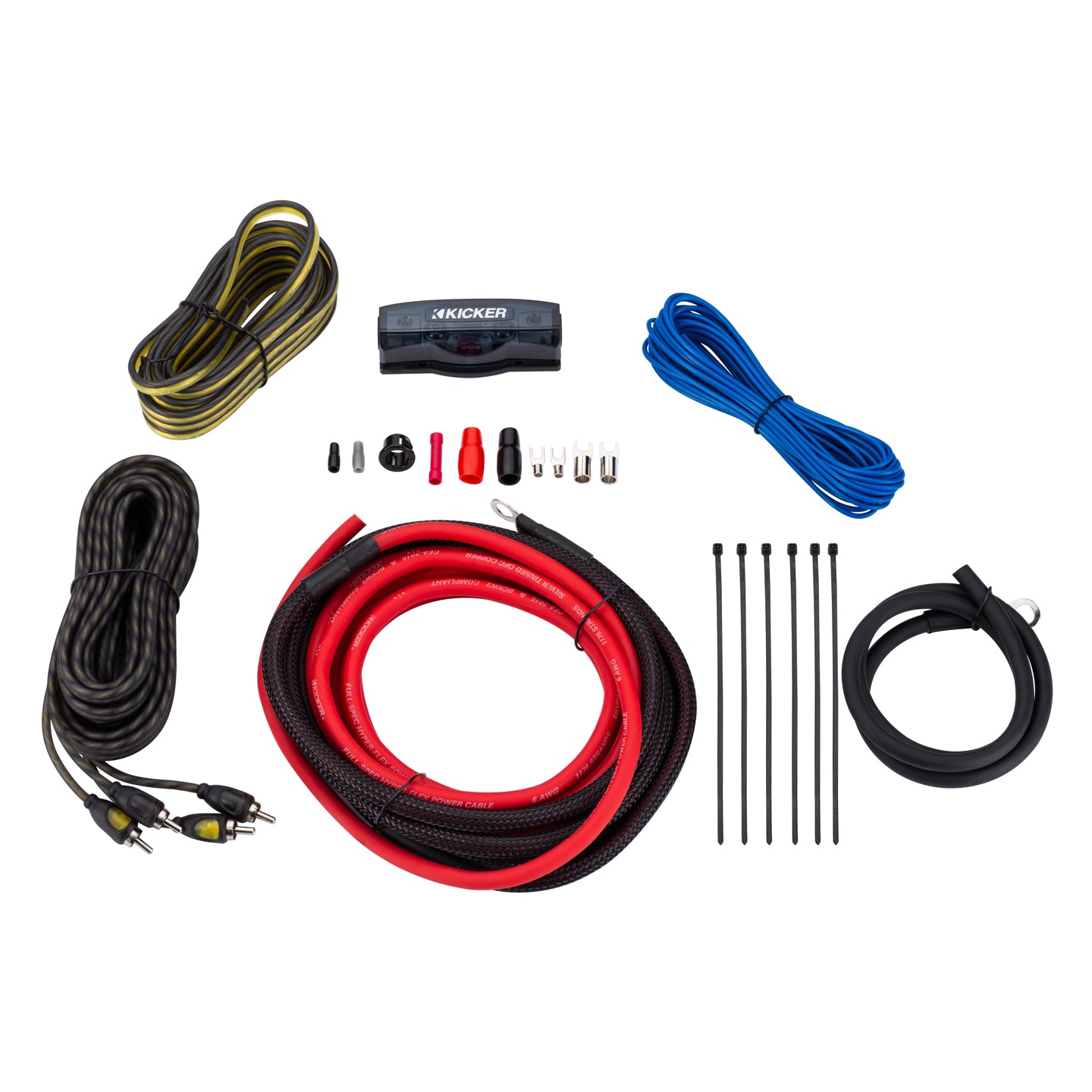 Kicker VK6, VK6 V Series 6 Gauge Complete Amplifier Install Kit (47VK6)