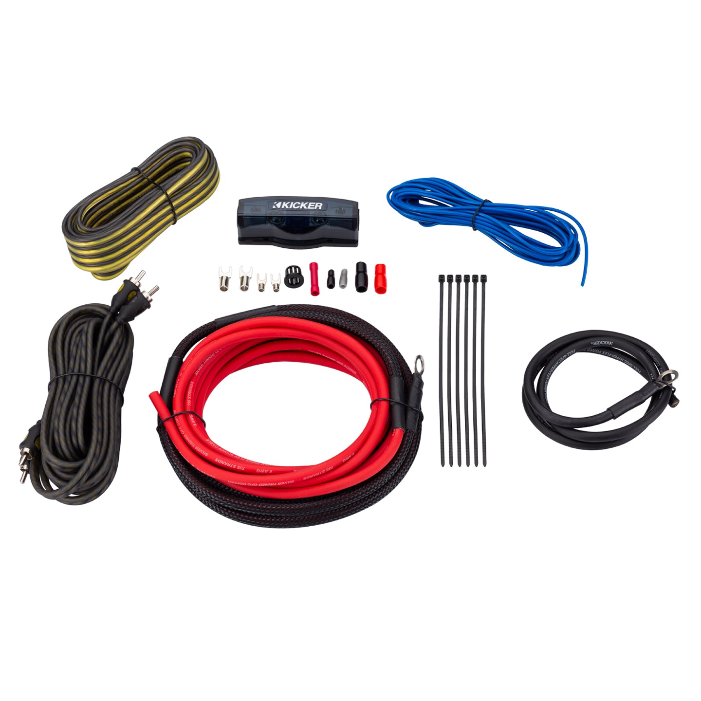 Kicker VK8, VK8 V Series 8 Gauge Complete Amplifier Install Kit (47VK8)