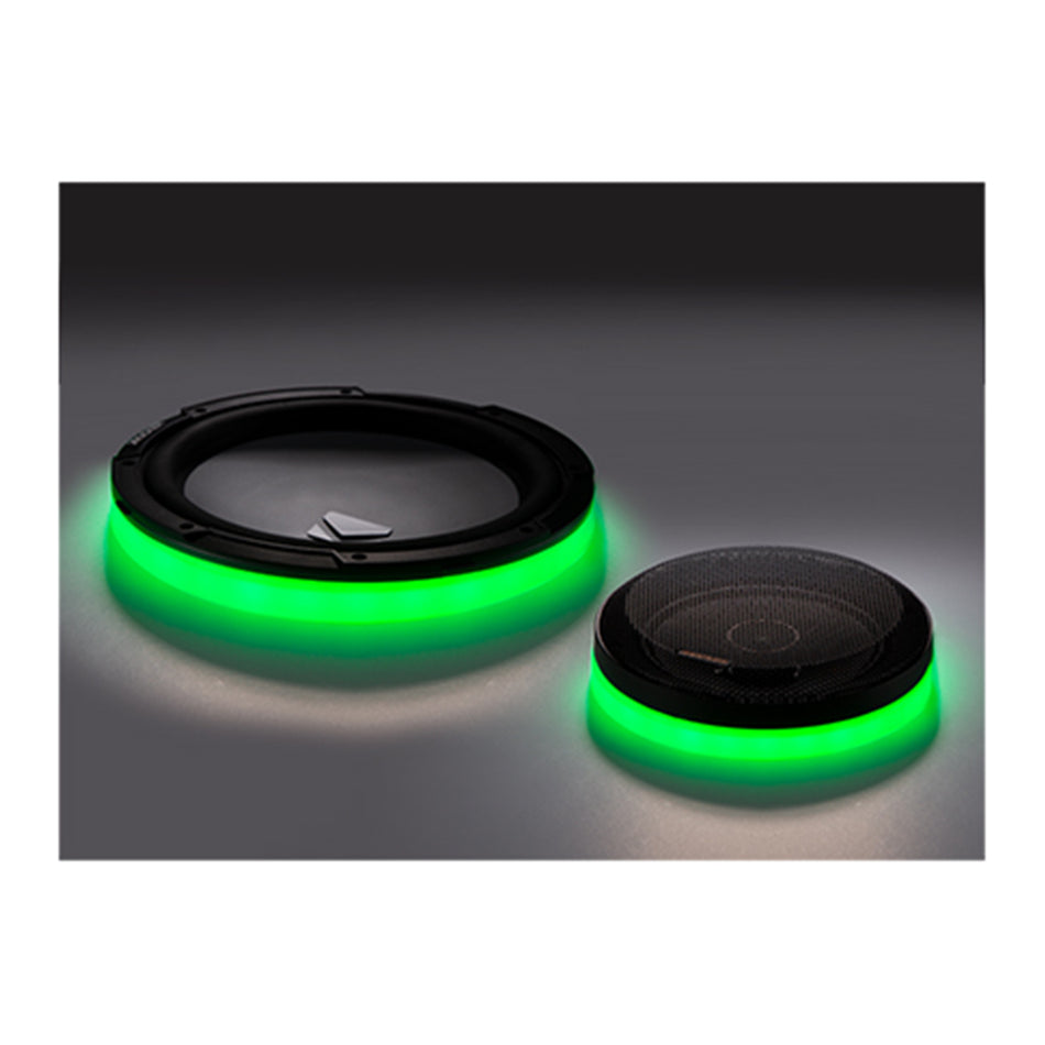 Kicker KLSR8, KLSR 8" Weather Proof LED Lighted Speaker Ring, only fits KM8 coax, Pair (47KLSR8)