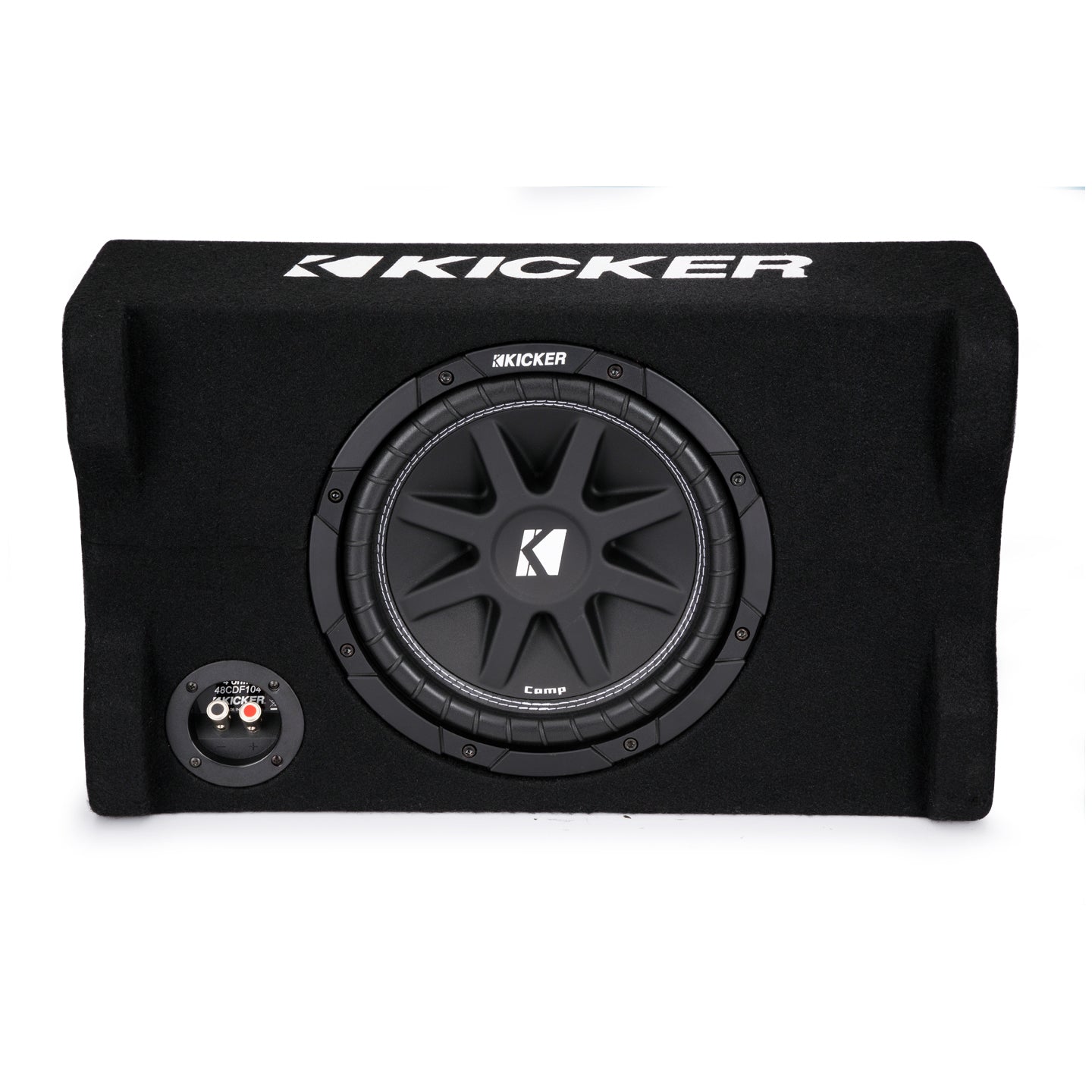 Kicker CDF12, Comp 12" 4-Ohm Downfiring Loaded Subwoofer Enclosure (48CDF124)