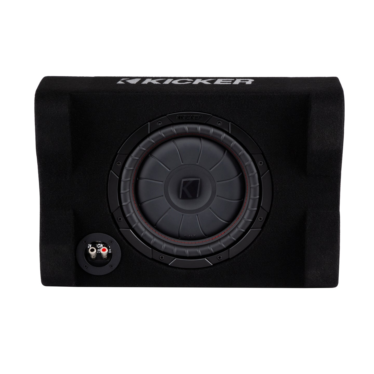 Kicker CVTDF10, 10" 2-Ohm Downfiring Loaded Subwoofer Enclosure (48CVTDF102)