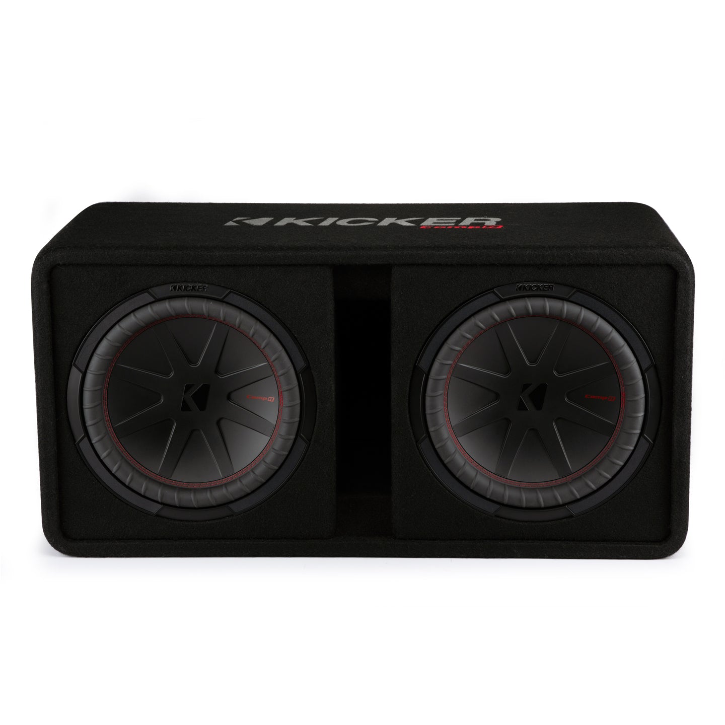Kicker DCWR102, CompR 10" 2-Ohm Dual Vented Loaded Subwoofers Enclosure (48DCWR102)