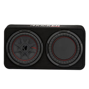 Kicker TCWRT12, CompRT 12" 2-Ohm Thin Profile Loaded Subwoofer Enclosure (48TCWRT122)