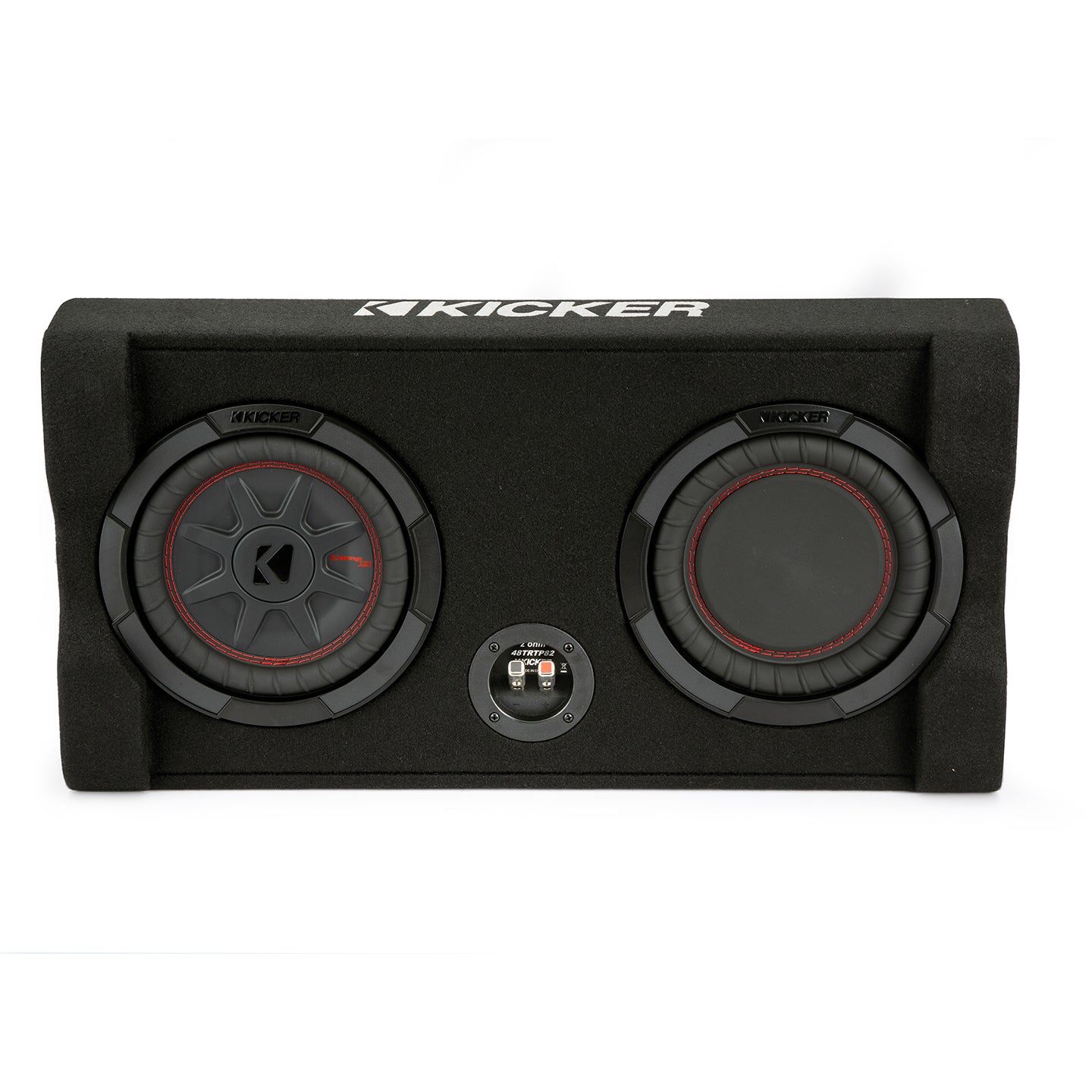 Kicker TRTP12, TRTP 12" 2-Ohm Thin Down Firing Loaded Subwoofer Enclosure w/ Passive Radiator (48TRTP122)