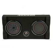 Kicker TRTP8, TRTP 8" 2-Ohm Thin Down Firing Loaded Subwoofer Enclosure w/ Passive Radiator (48TRTP82)