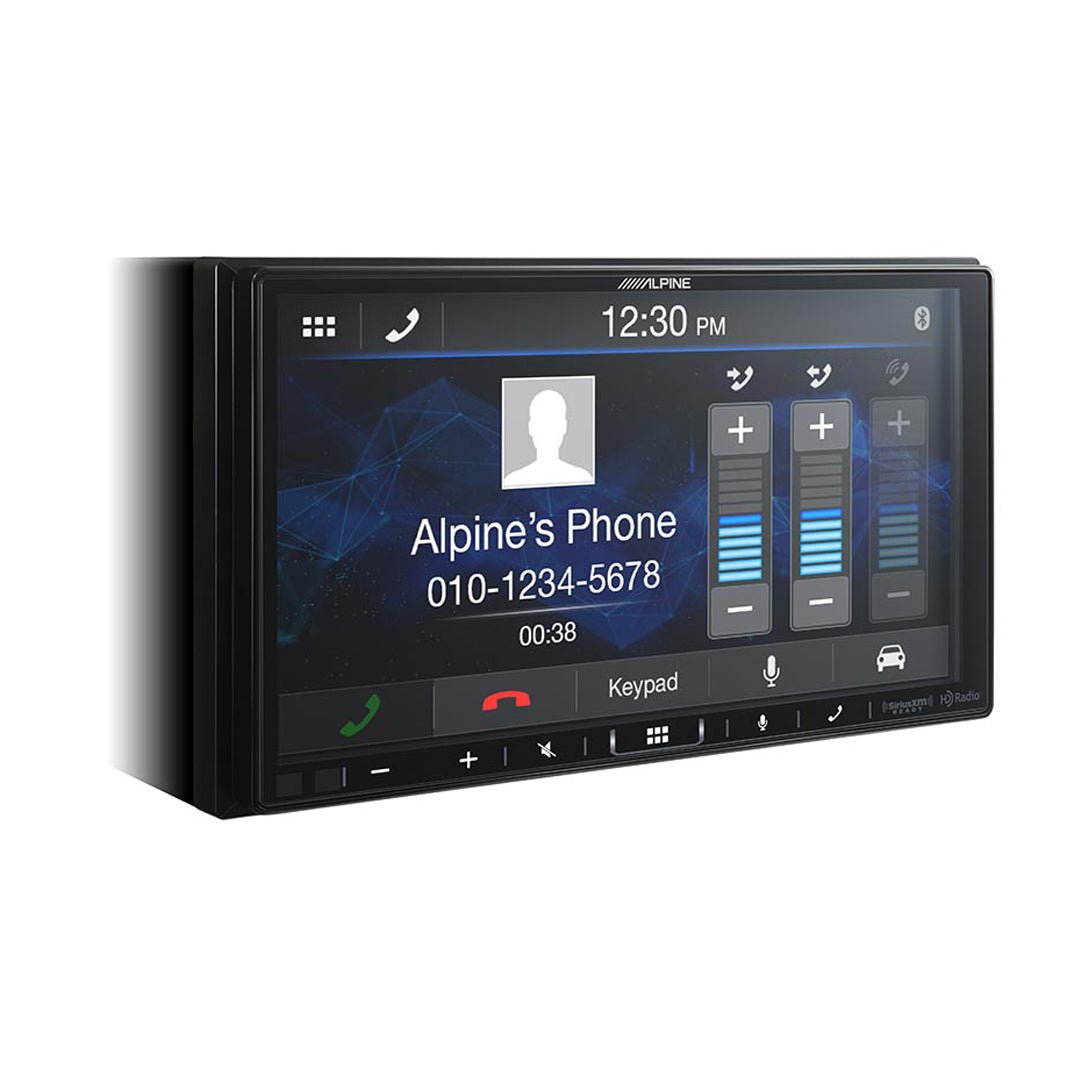 Alpine iLX-407, 7" Double-DIN Shallow Chassis Digital Media Receiver w/ Apple CarPlay and Android Auto