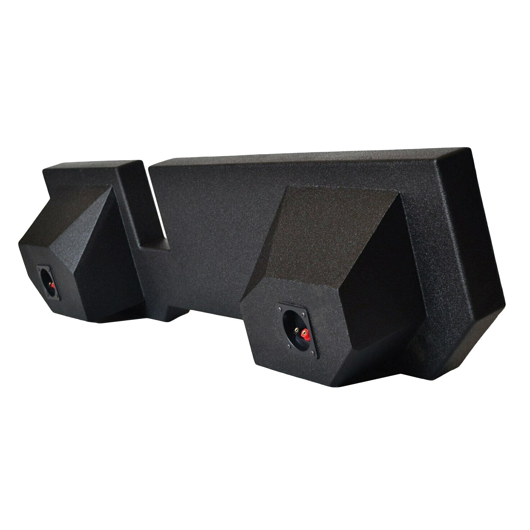 SoundBox Ram Quad Cab/ Crew Cab 2002-2018 Dual 10" Upfire Subwoofer Enclosure, BedLiner Finish