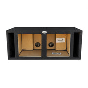 SoundBox E Series Dual 12" Vented Side Port Subwoofer Enclosure, Square