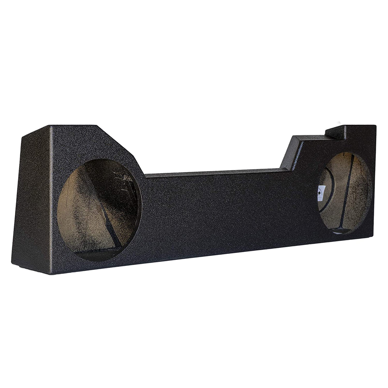 SoundBox Chevy Silverado/ GMC Sierra Double (Extended) Cab 2014-2018 Dual 12" Upfire Subwoofer Enclosure, BedLiner Finish