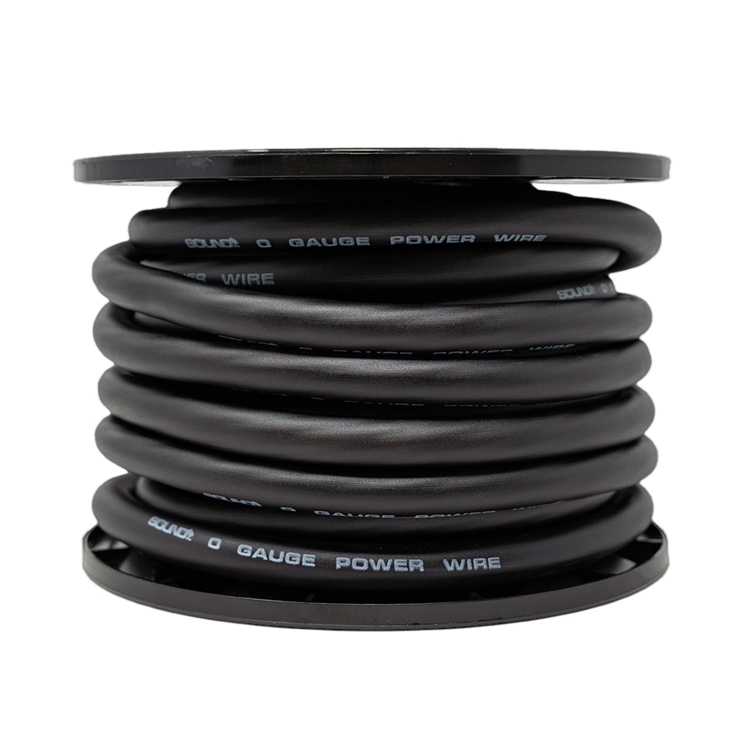 SoundBox PW0-50BK, 0 Gauge 50' Copper Amplifier Power / Ground Wire Spool, Black