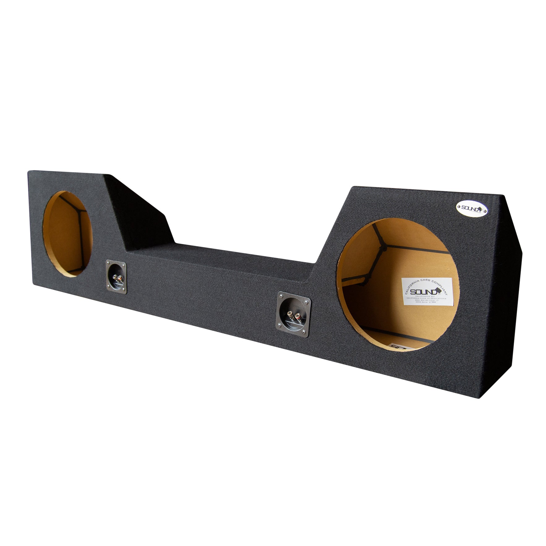 SoundBox Ram Quad Cab 2019-UP Dual 12" Upfire Subwoofer Enclosure