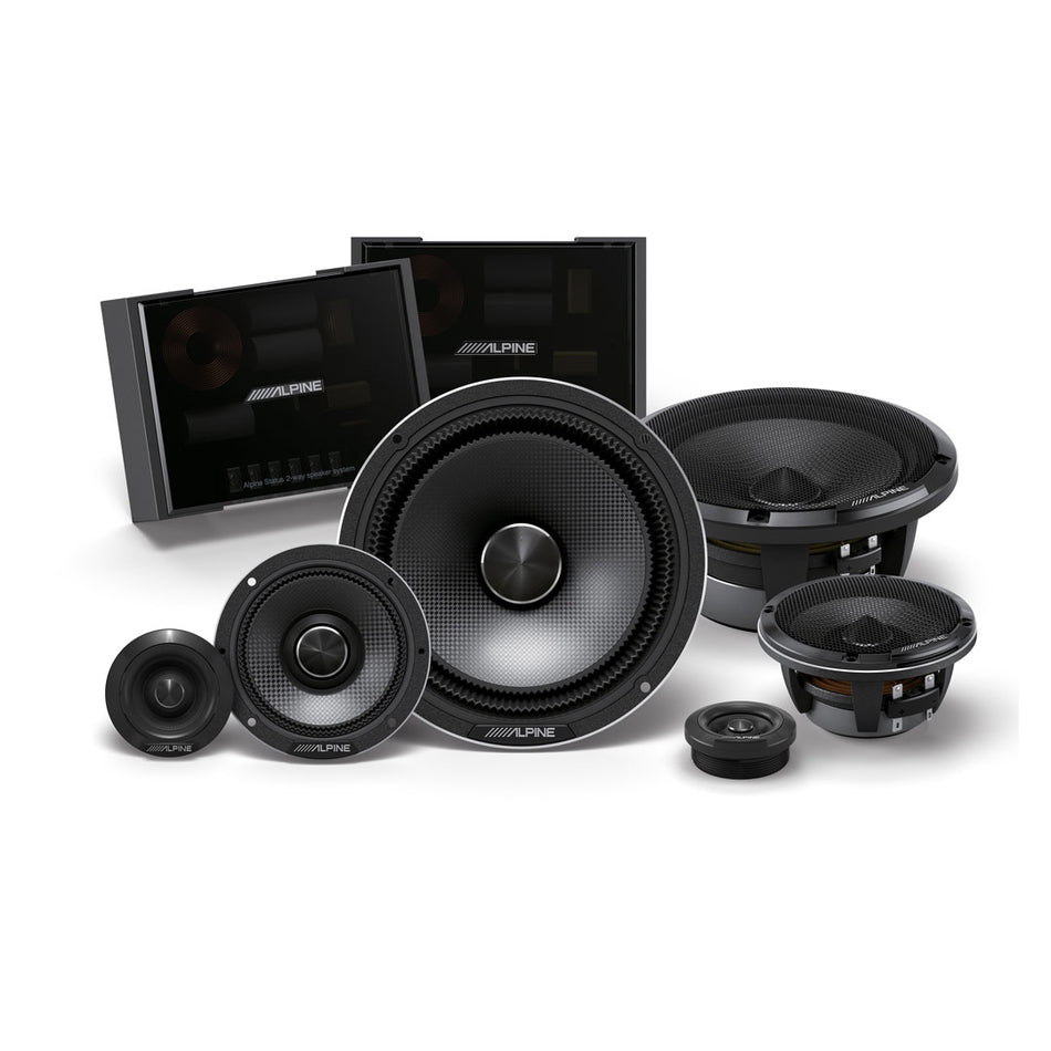 Alpine HDZ-653S, Status Series Hi-Res 6.5" 3-Way Component Car Speakers