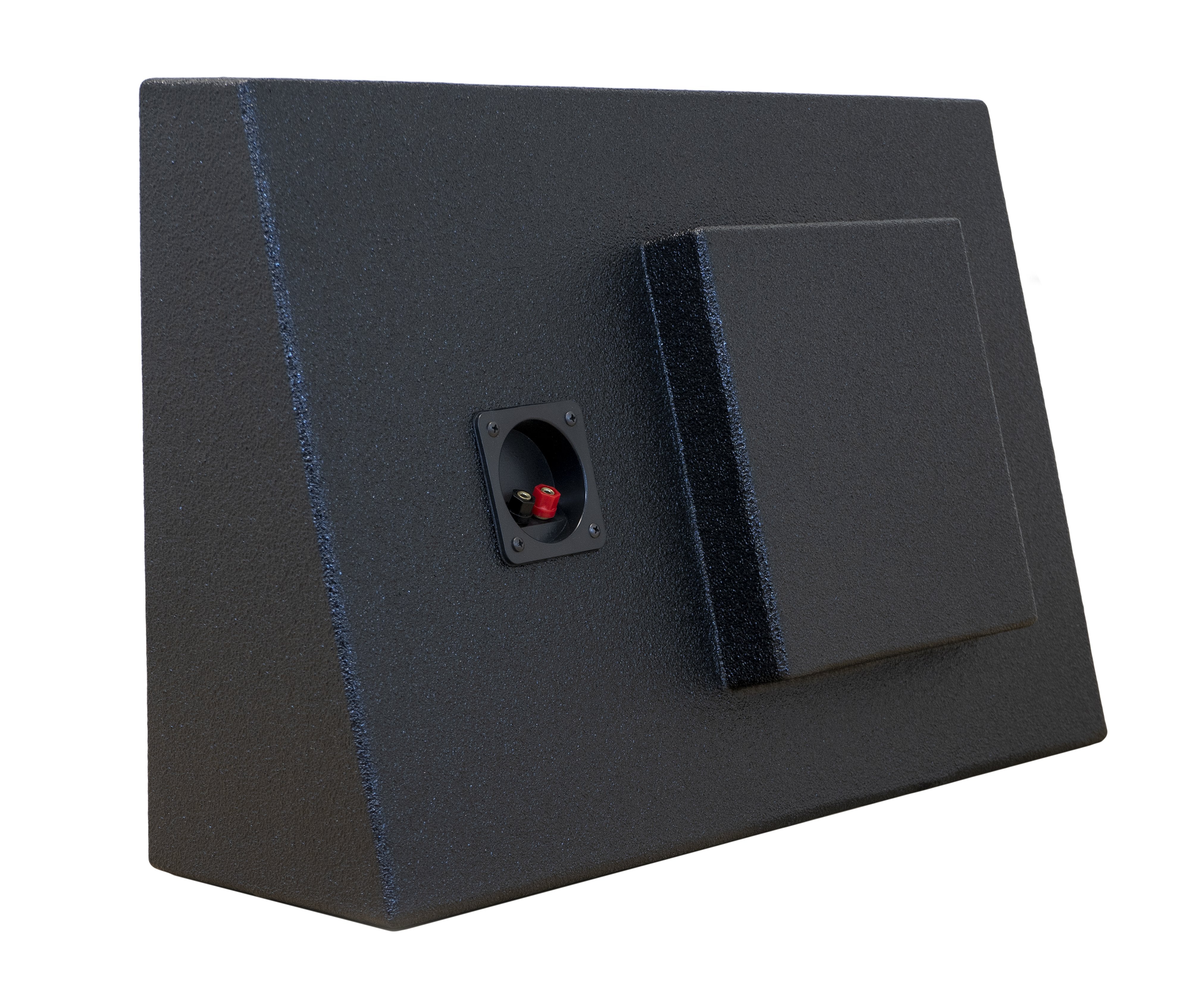 SoundBox Chevy Silverado/ GMC Sierra Crew Cab 2008-2013 Single 10" Downfire Subwoofer Enclosure, BedLiner Finish