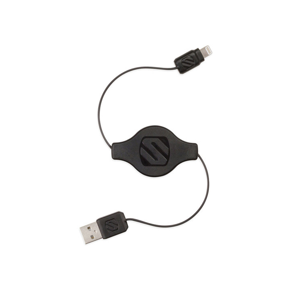 Scosche I2RA, Retractable USB To Lightning Cable - (Black)