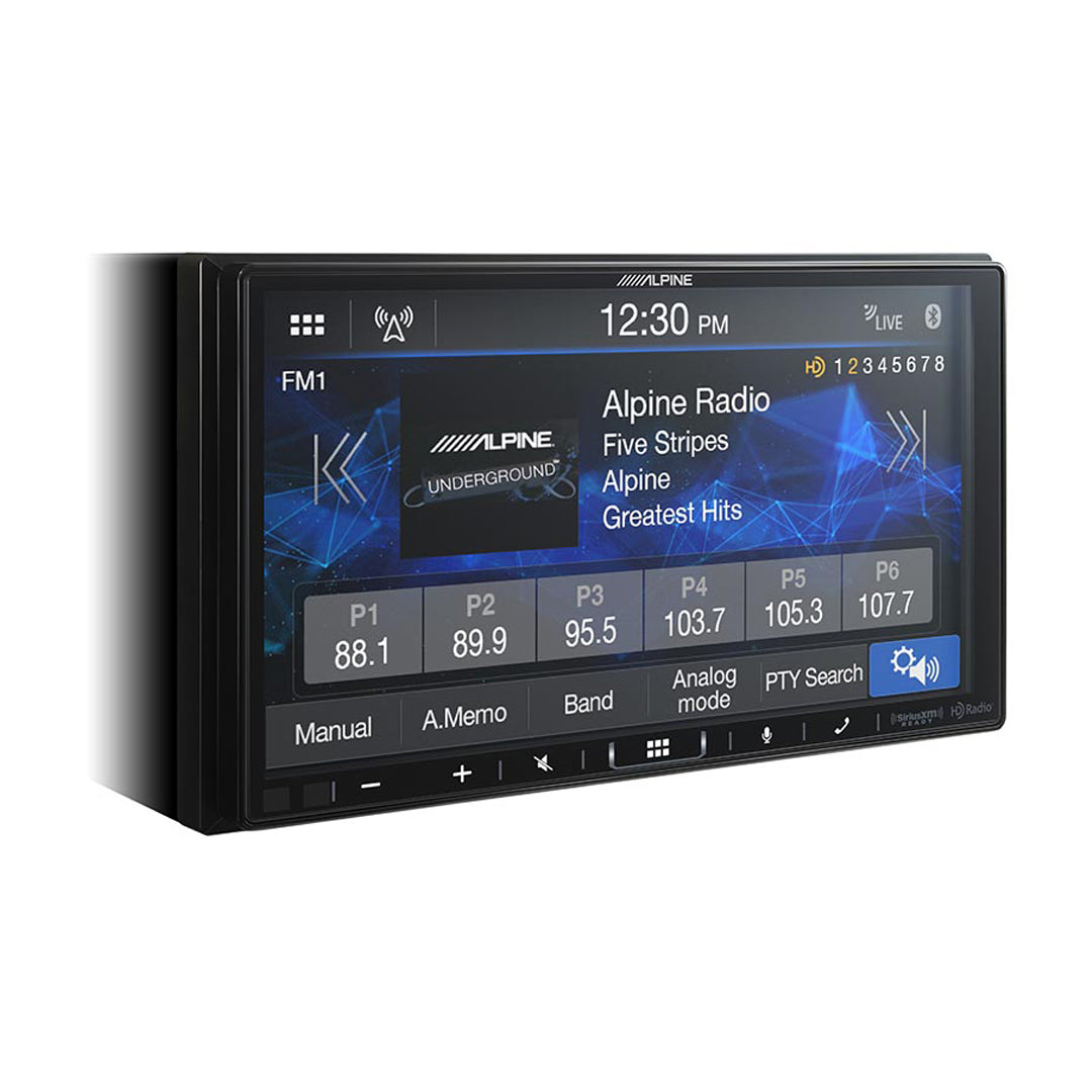 Alpine iLX-407, 7" Double-DIN Shallow Chassis Digital Media Receiver w/ Apple CarPlay and Android Auto