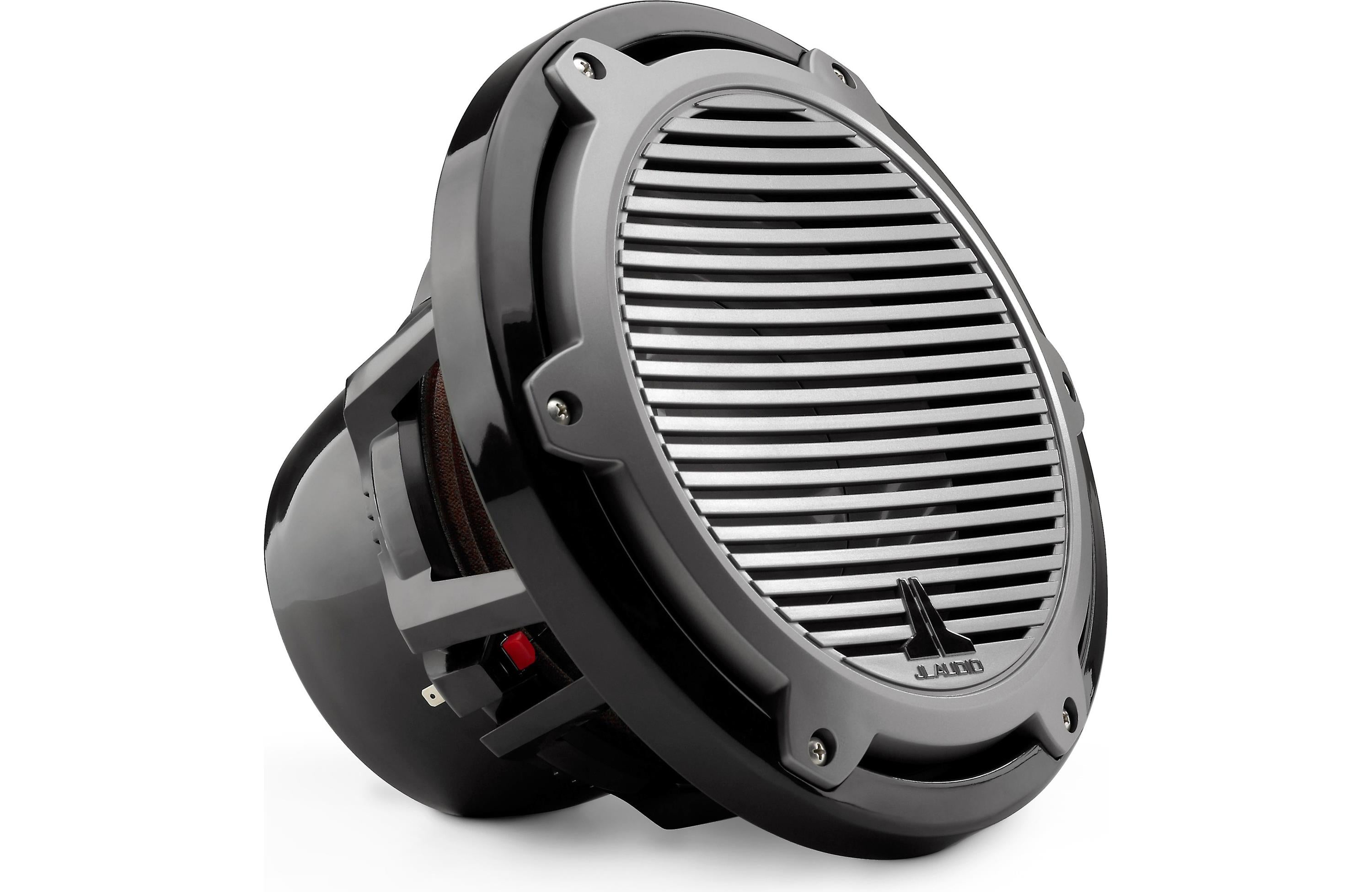JL Audio M10IB5-CG-TB, M Series Marine 10" 4-Ohm Subwoofer, Infinite Baffle, Titanium/Black Classic Grille, 250W