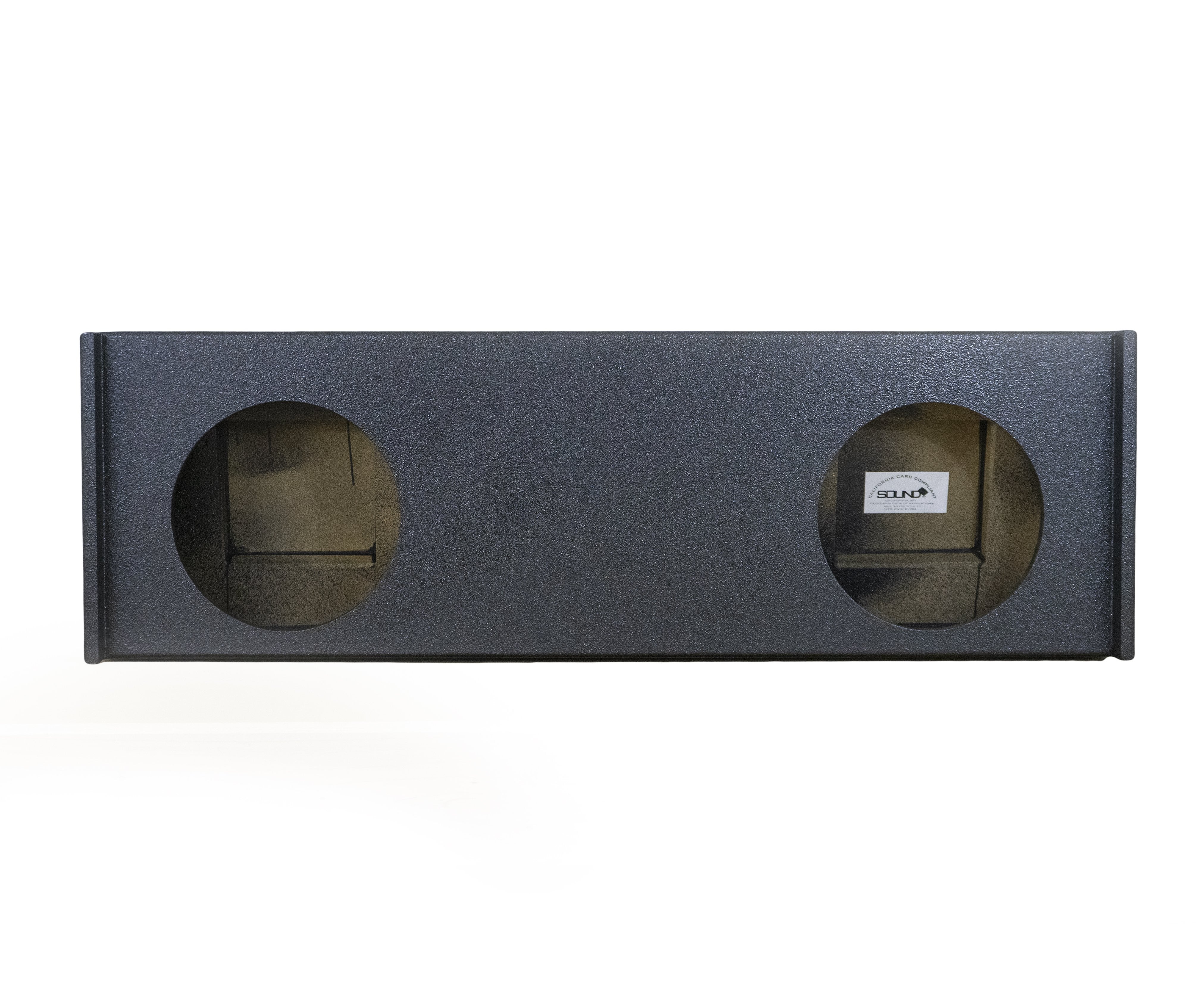 SoundBox Chevy Silverado /GMC Sierra Crew Cab 2008-2013 Dual 12" Subwoofer Enclosure, BedLiner Finish