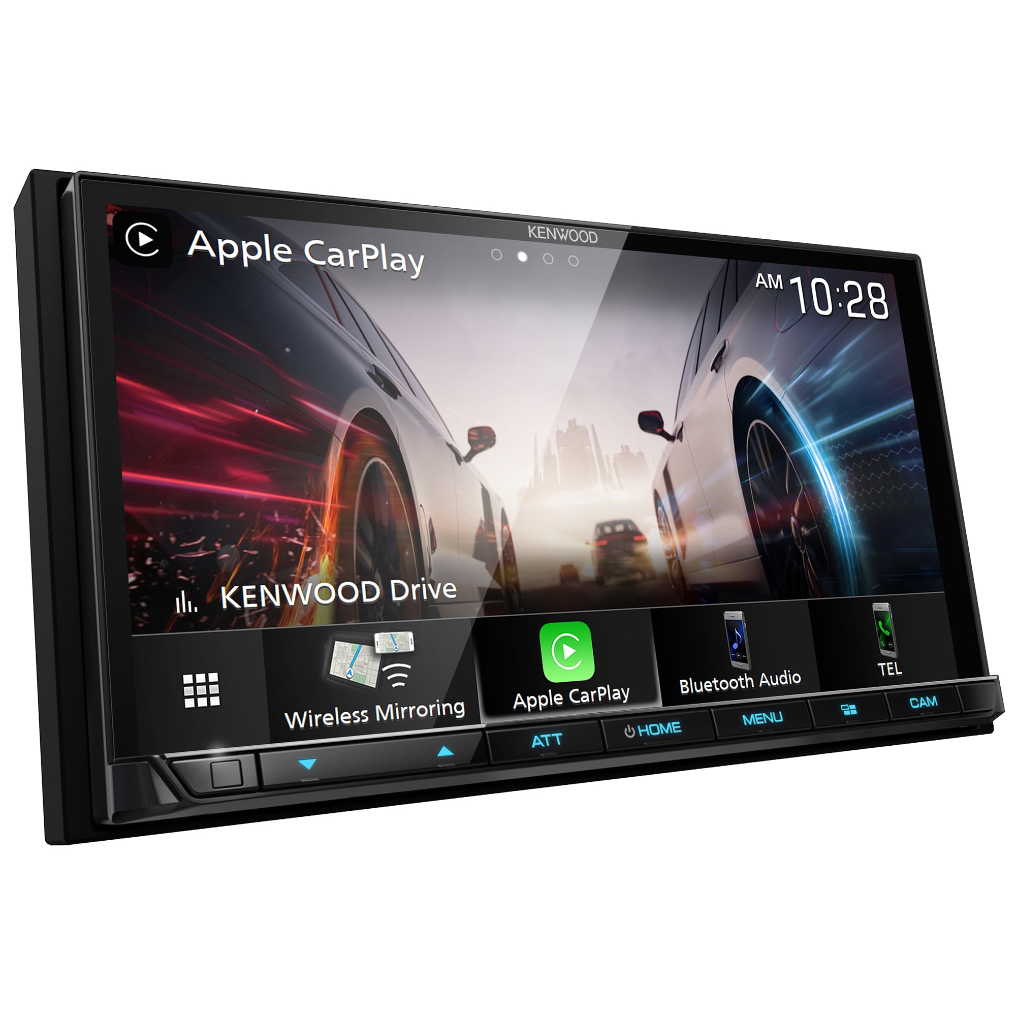 Kenwood DMX9708S, 6.95" Double Din Digital Media Receiver w/ CarPlay & Android Auto