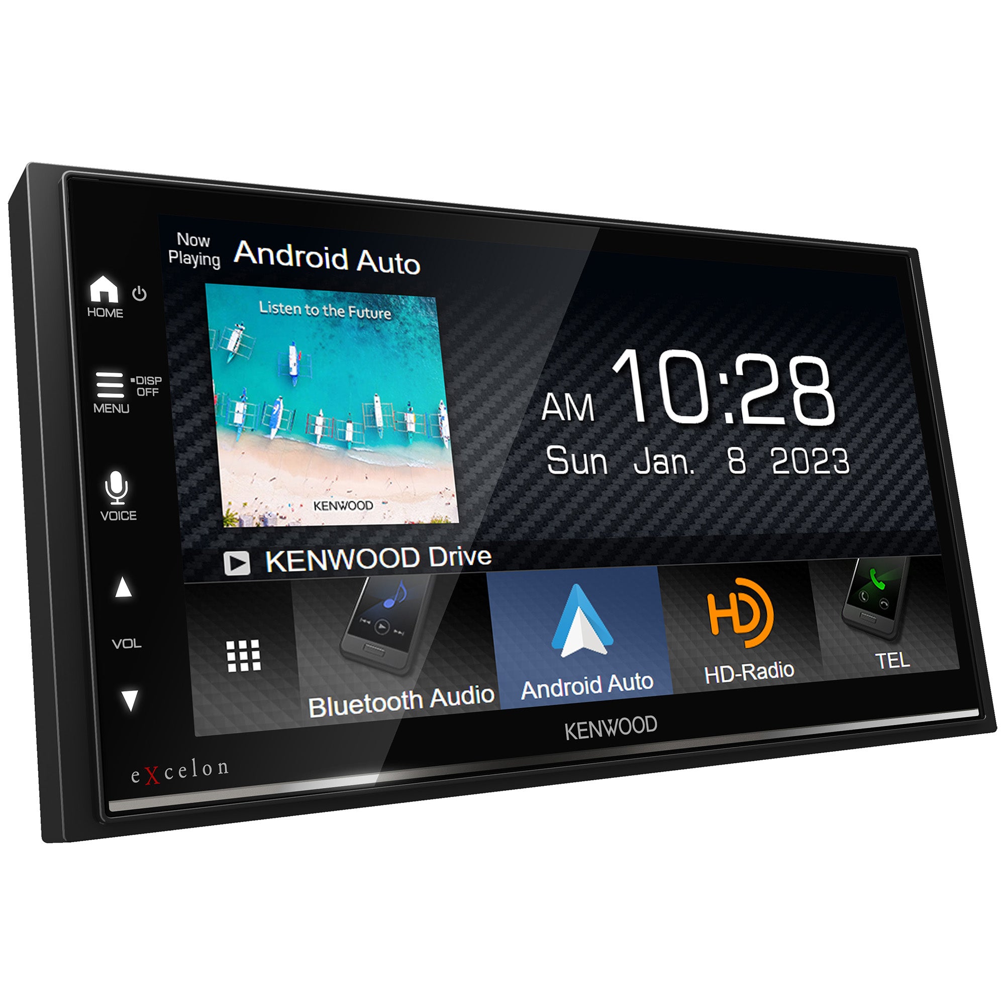 Kenwood DMX709S, eXcelon 6.8" Double DIN Multimedia Receiver w/ CarPlay & Android Auto (Does Not Play CDs)
