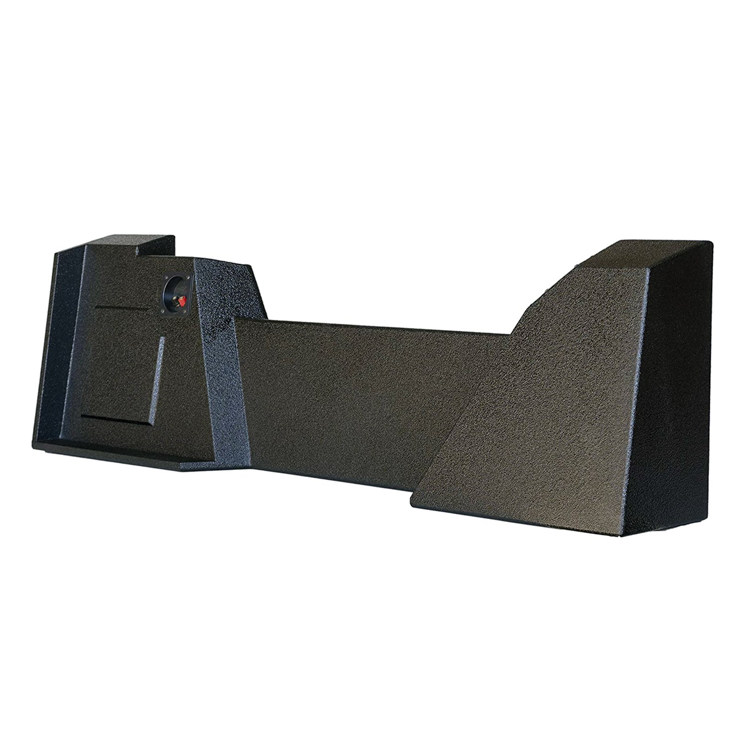 SoundBox Chevy Silverado/ GMC Sierra Double (Extended) Cab 2014-2018 Dual 10" Upfire Subwoofer Enclosure, BedLiner Finish